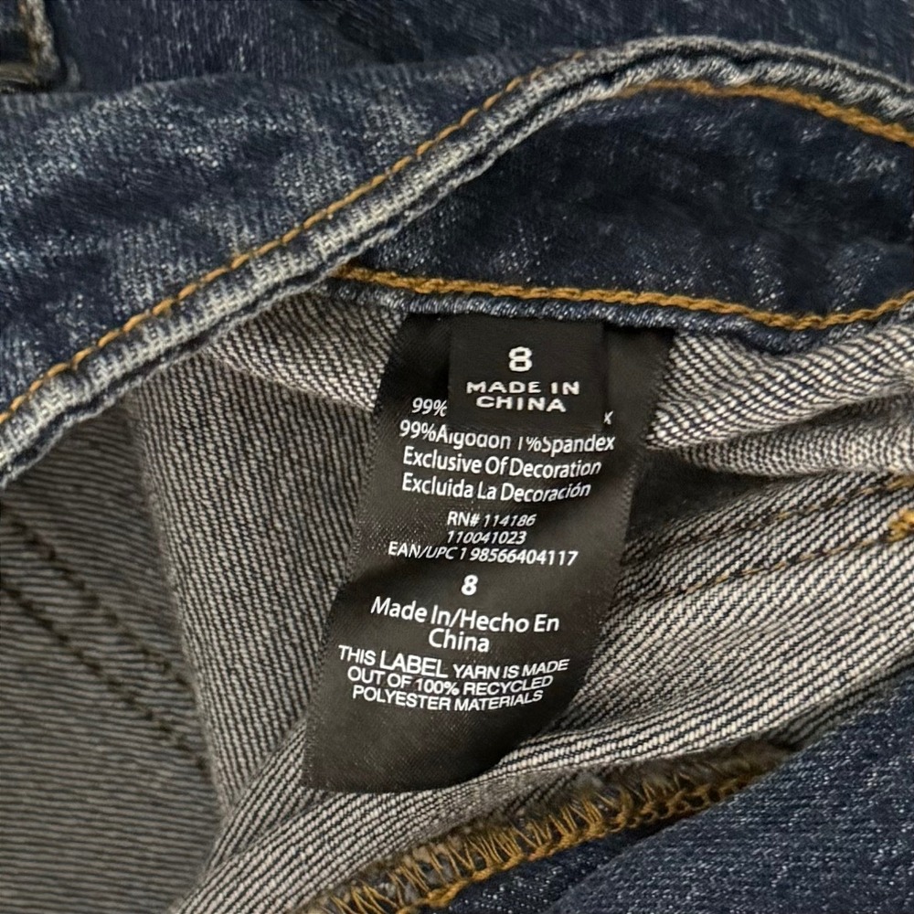 New Frye Barrel Jean Women Size 8 Medium Wash High Rise Curved Wide Leg Denim - Picture 5 of 16